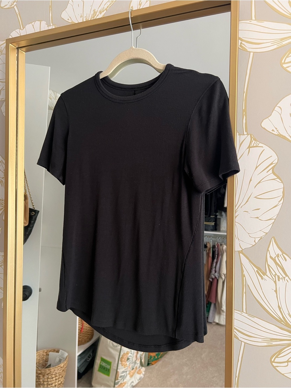 lululemon athletica Black Hold Tight Short Sleeve Crew Tee